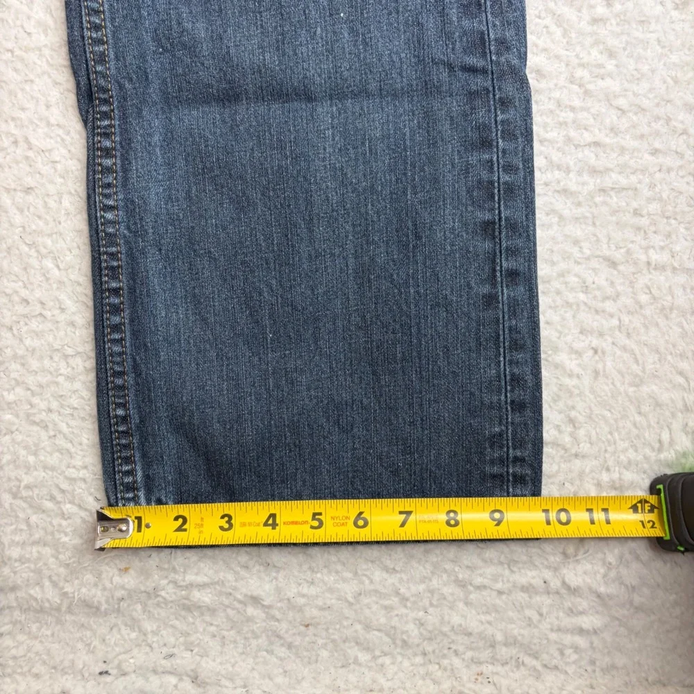 Levis 527 low rise Bootcut Jeans Mens 36x30 Dark Wash Denim Blue 527-0428